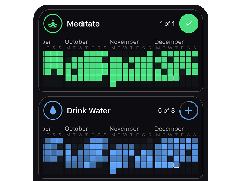 Habitee calendar grid